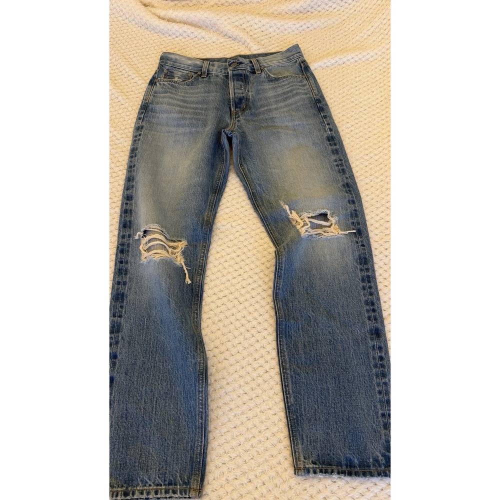 Outerknown S.E.A. Cali Vtg Straight Button Fly Organic Cotton Jeans 27 Sample
